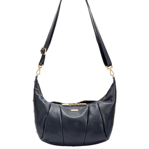 Hammitt MORGAN Blue Pebbled Leather Crossbody Bag NWT - Picture 5 of 13